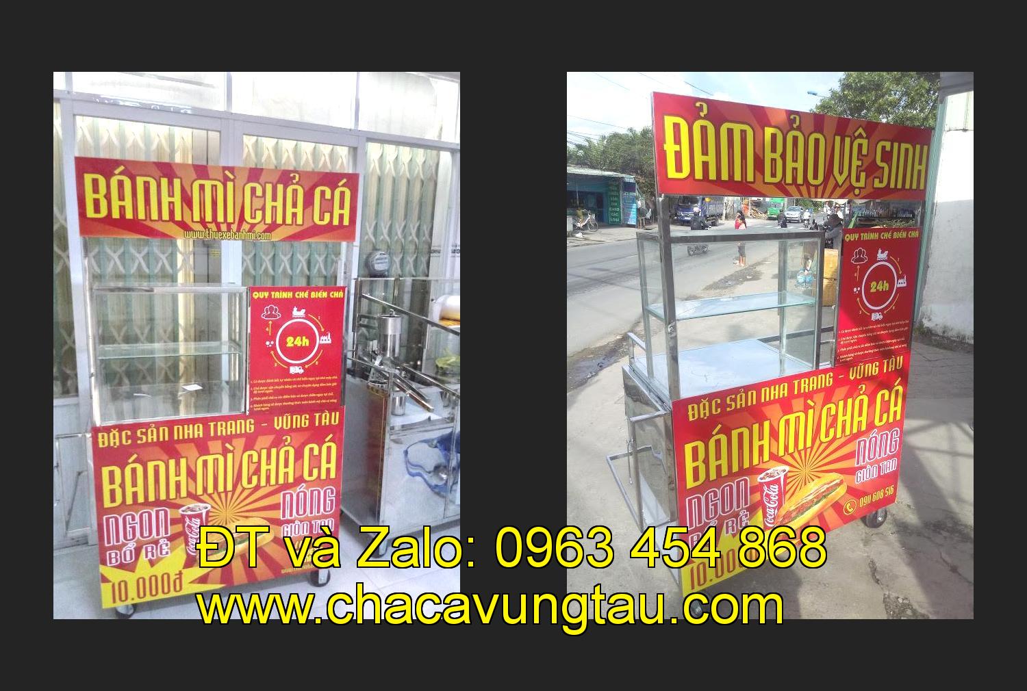 Bán xe bánh mì chả cá tại tỉnh Vĩnh Long