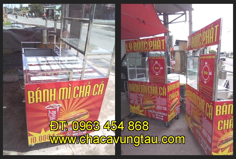 xe bánh mì chả cá inox tại tỉnh Đồng Nai