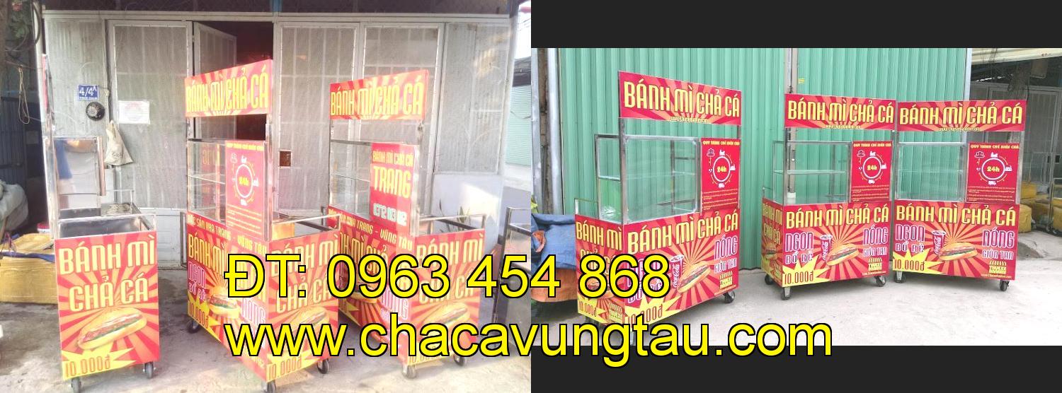 xe bánh mì chả cá inox tại tỉnh Sóc Trăng