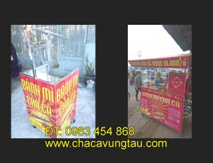 Tìm mua xe bánh mì cá chả inox tại tinh Kon Tum