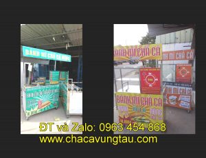 Chọn mua xe bánh mì chả cá nóng inox tại tinh Bạc Liêu