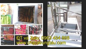 Chọn mua xe bán bánh mì chả cá inox tại tỉnh Cà Mau